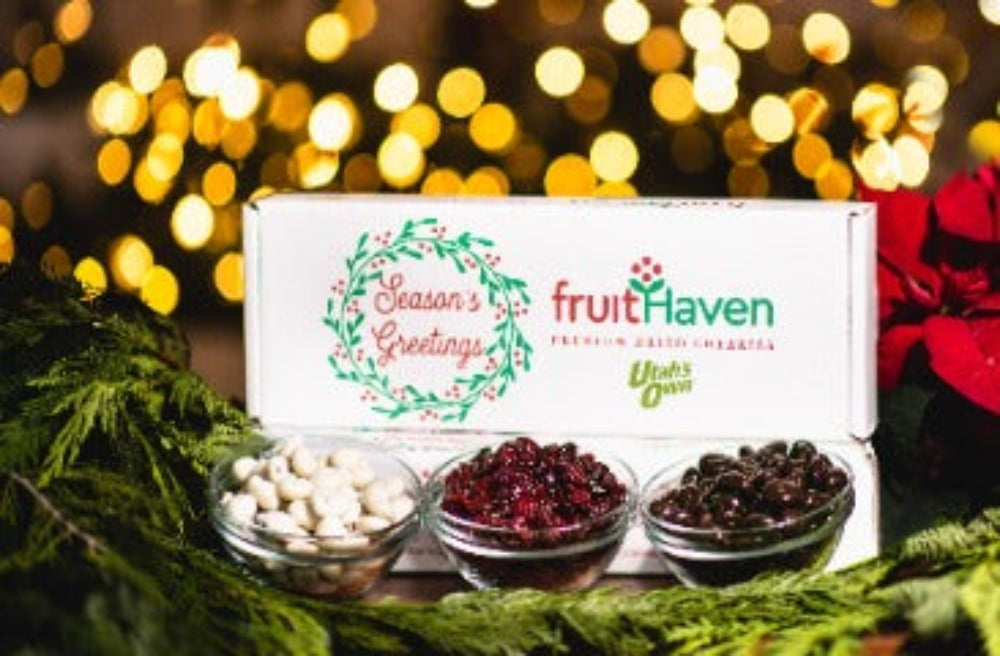 1 Holiday Gift Box-Chocolate covered, Yogurt covered, & Tart Cherry