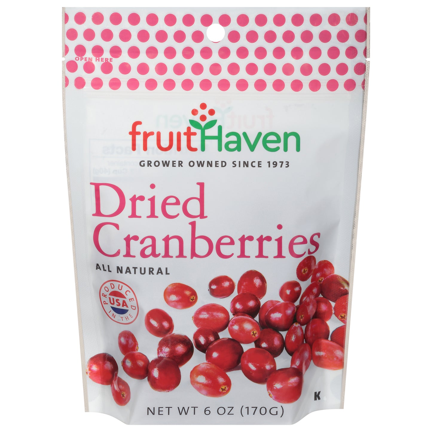 6 Oz Dried Cranberries